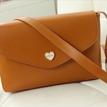 Heart Leather Fashion Handbags Cross Body Shoulder..