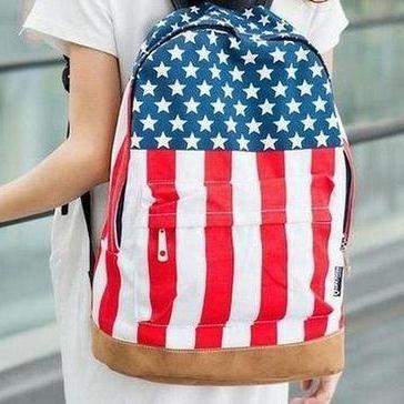 American Flag Backpack